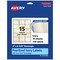 Avery Pearlized Ivory Rectangle Labels with Sure Feed Technology, 2" x 2-5/8"